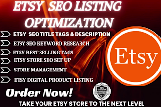 optimize etsy SEO listings setup etsy product description etsy product listings