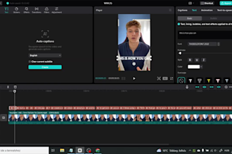 add subtitles or captions to shorts reel and videos