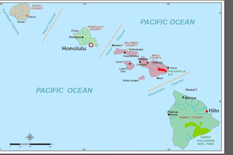 illustrate beautiful island maps for tourism, resorts or travel guides