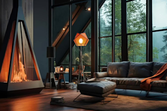 create rain and natural sound in a cozy room