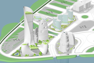 design detail 3d surrounding for architecture and visualization