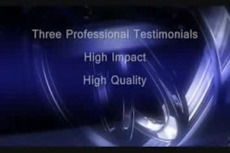 write you 3 high impact testimonials for your product or service