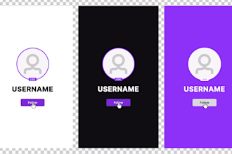 create twitch vertical animation pop up
