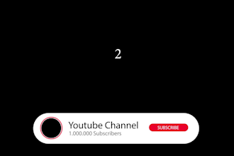 create an animated youtube subscription button, like and bell