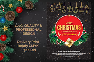 create christmas, black friday or business flyer design