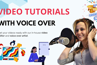 make professional video tutorials with voice over