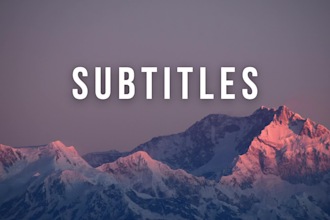 add subtitles and captions in videos within hours