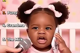 create a viral ai baby video podcast, baby talking podcast