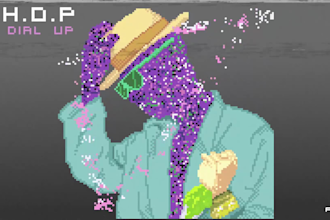 create you a pixel art overlay scene