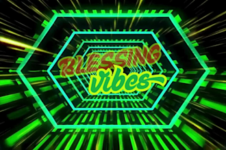 do vj loop dj visual logo animation seamless glitch led wall concert background
