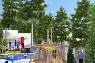 design playground, park, landscape, and provide 3d rendering and visualization