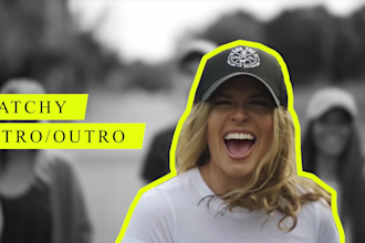 create youtube intro and outro and promo video