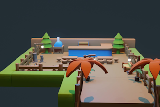 create 3d game assets 3d characters  3d game models or props