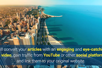 convert your articles into engaging HD videos