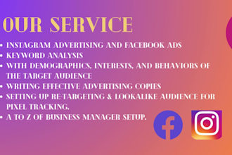 run facebook, instagram meta ads and expat sponsored ads