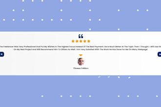 design elementor portfolio website with blog service support