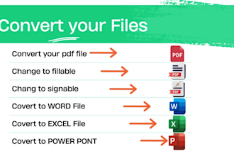 convert your files to word, excel, and powerpoint