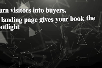 create a conversion focused landing page for your book launch on wordpress, wix