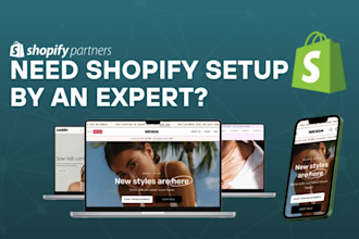 set up shopify store, ecommerce website and shopify dropshipping store