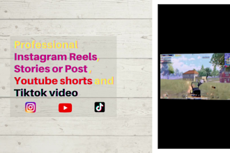 create professional instagram reels, stories or post, tiktok