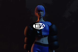 make a 3d fashion garment , in clo3d or marvelous designer