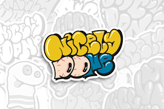 create unique graffiti bubble typography