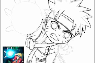 draw a cute chibi of you or favorite character anime cartoon