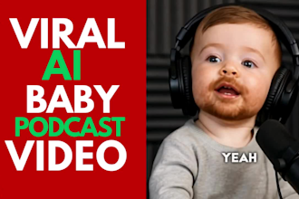 do realistic viral ai baby podcast video cute ai baby talking video ai podcast