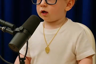 create ai baby podcast ai baby talking video funny baby podcast ai video reels