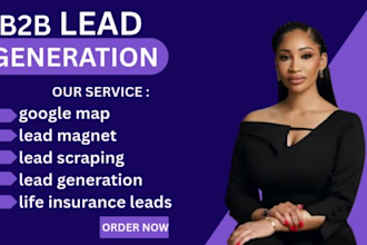 scrape google map b2b lead and insurance lead