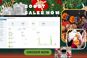 build and market shopify stores with halloween and xmas dropshipping strategies