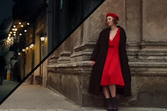 turn your flim video day into night as a colorist