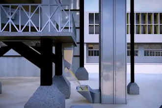 create 3d factory process, industrial animation, and machinery explainer video