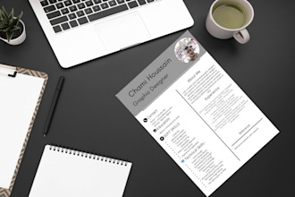 design a professional and modern european CV