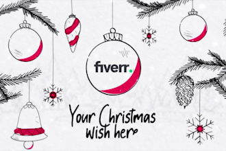 animate your logo with christmas greeting