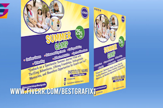 create educational,school,kindergarten,nursery,college and university flyer