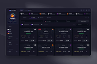 create a custom arcade game website with online games tournaments and adsense