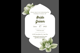 design unique wedding cards for your wedding