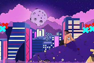 create pro lyrics video or visual music video