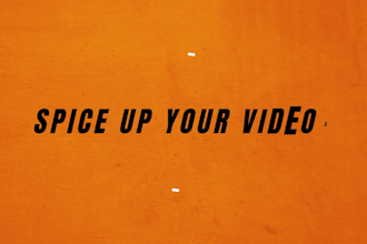 do kinetic typography with motion graphics and text and video animation