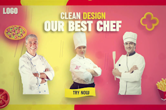 create food promo video for social media  youtube ads food video editing