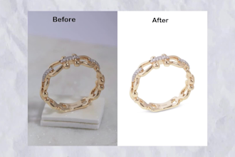 do high end jewelry retouching and photoshop editing