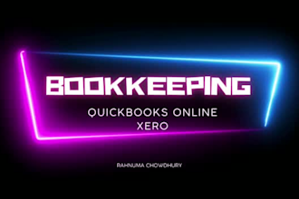 do bookkeeping and clean up catch up qbo account