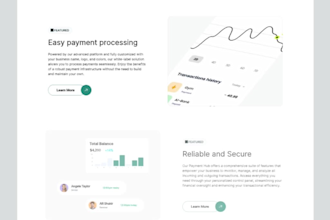 design wallet, saas, banking and fintech UI UX design in figma