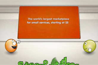 create funny cartoon animation video to promote your business