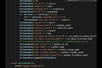 build any API using any language for twitter insta fb etc