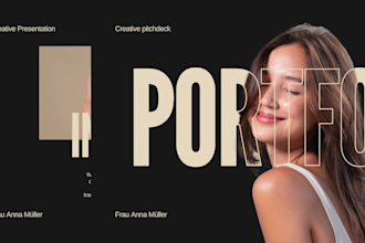 design pitch deck for business, startup or fundraising