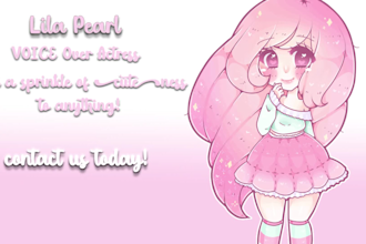 record a kawaii female voiceover