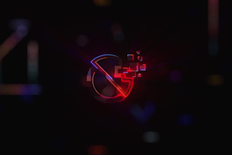 create hyper tech laser lightning logo reveal