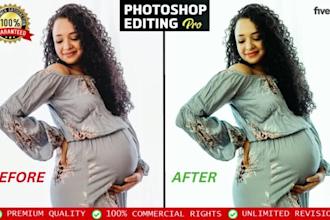 do photo editing, skin retouching in 12 hour
